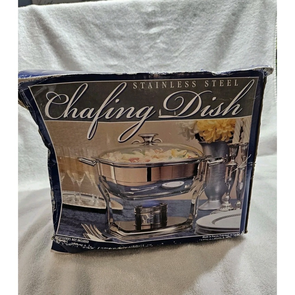 Stainless Steel Chafer Chafing Dish Set 4 QT Warmer Full Gourmet‎ Buffet NEW